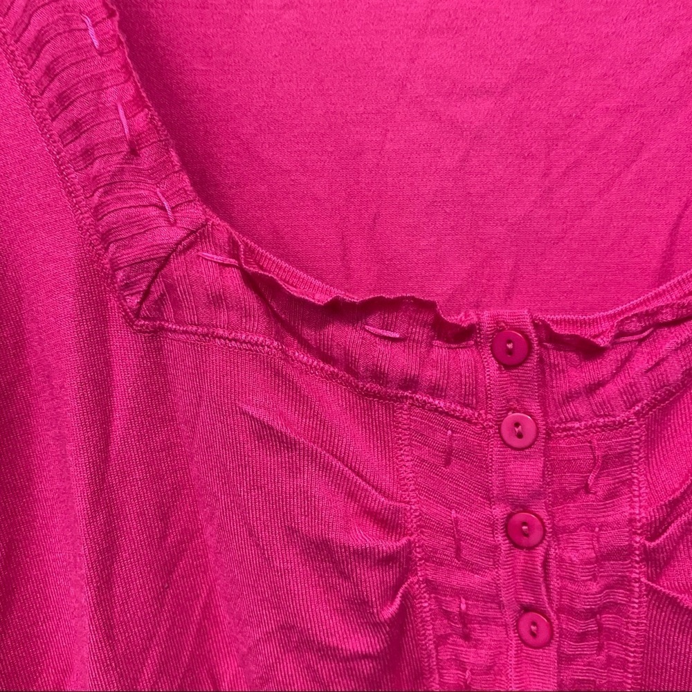Cato Pink Soft Stretch Cardigan Sweater - Picture 2 of 5